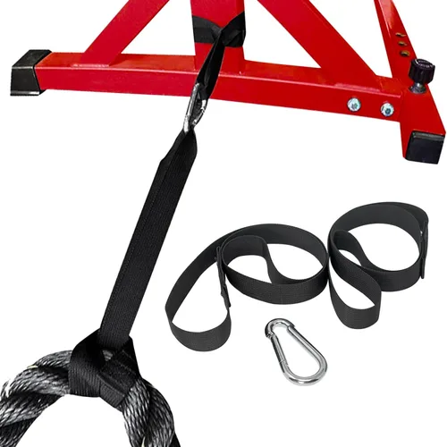 Vista 7 de Kit de correa de anclaje de cuerda de batalla con guía de entrenamiento de cuerda de batalla - FitWorx por RadBizz