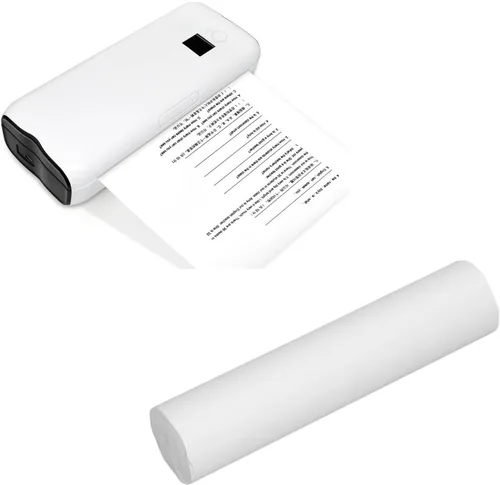 Vista 9 de A4 Thermal Printer Paper Quality 50 Sheets Inkless Printing Paper for School Office