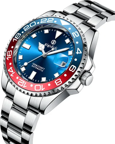 Vista 3 de Reloj mecánico automático, reloj de pulsera luminoso impermeable para hombre con movimiento de gaviota
