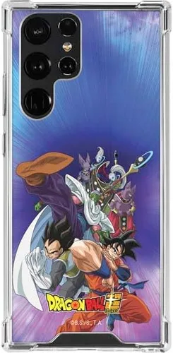 Vista 14 de Skinit Funda transparente compatible con Galaxy S22 Ultra, diseño oficial de Dragon Ball Super Goku