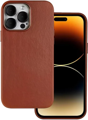 Vista 7 de Funda de piel compatible con iPhone 14 Pro, piel de vaca genuina, patrón de cocodrilo en relieve para iPhone 14 Pro, imanes integrados para carga