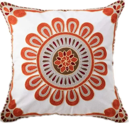 Vista 10 de Judy Dre am Funda de cojín 100% algodón para interiores y exteriores, cuadrada, bohemia, bordada, para sofá, cama, sala de estar, funda de almohada