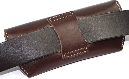 Vista 4 de DK86 Genuine Leather Glasses Case Sunglasses Pouch Eyeglass Case for Men and Women
