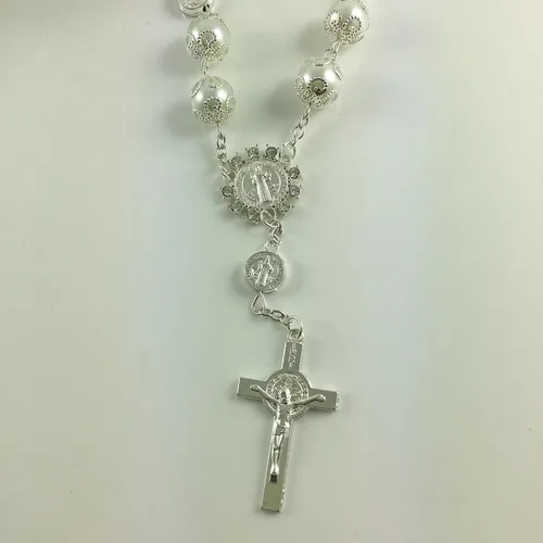 Vista 2 de 12 pulseras de plata para fiestas de bautismo