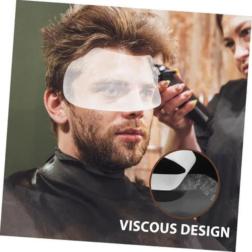 Vista 8 de FRCOLOR Juego de 50 viseras de ducha para corte de pelo para peluquería, maquillaje, cubierta de ojos