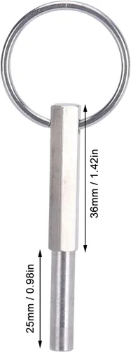 Vista 7 de Llave ovalada con llave ovalada, herramienta de reparación de broca ovalada, llave de punta especial de seguridad abierta para Krups Siziliana