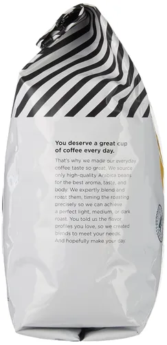 Vista 3 de Amazon Fresh, Just Bright - Café en grano entero tostado ligero, 32 onzas