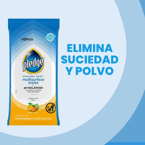 Vista 4 de Pledge Toallitas de limpieza multisuperficie equilibradas con pH