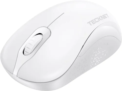 Vista 9 de TECKNET Mouse inalámbrico para laptop, mouse de computadora de 2.4 GHz, 3 DPI ajustables, mouse USB inalámbrico de oficina con receptor, manos