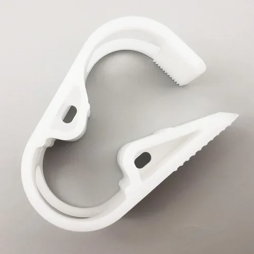 Vista 10 de Abrazadera de tubo de plástico PBT de 284.0 °F resistente al calor, clip de tubo ajustable, abrazadera de manguera de control de flujo industrial