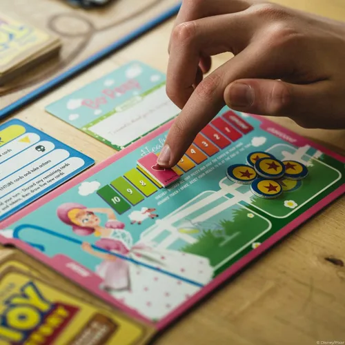 Vista 7 de Disney Pixar Toy Story Cooperative Deck Building Game Juego de mesa familiar con personajes y obras de arte de películas de Toy Story