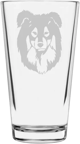 Vista 166 de Podenco Canario - Vaso de pinta de 16 onzas con temática de perro personalizado