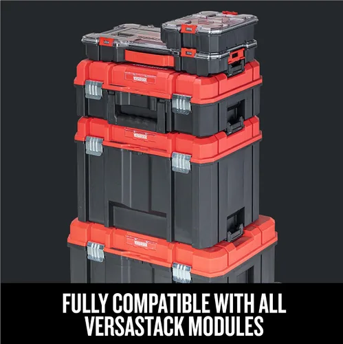 Vista 10 de CRAFTSMAN VERSASTACK Organizador de almacenamiento, organizador de piezas pequeñas, 20 compartimentos, tapa incluye pestillo seguro (CMST17828)