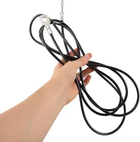 Vista 4 de LIOOBO Cables de repuesto para gimnasio en casa: 8.2 ft (8.2 pies) Cable de alambre de acero resistente - Cable de repuesto para máquina de pesas