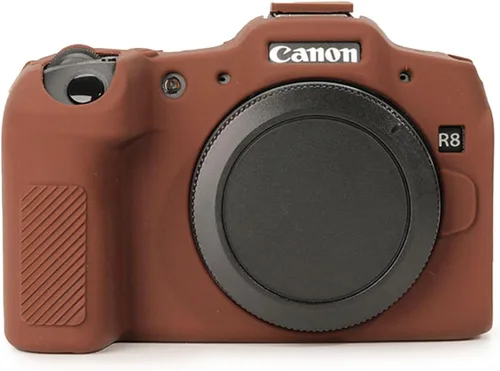 Vista 10 de Rieibi Funda protectora de silicona suave para cámara Canon EOS R8 EOSR8, funda ligera para cámara EOS R8, color negro