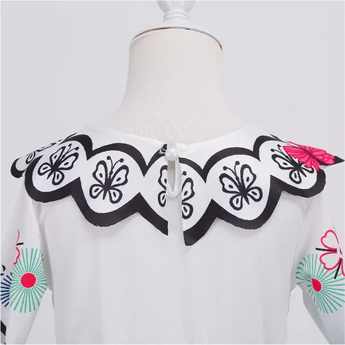 Vista 4 de Sinmoocy Mirabel - Vestido para niñas IsabelaDoloresPepaLuisa para niños pequeños, disfraz de Madrigal mágico para fiesta familiar