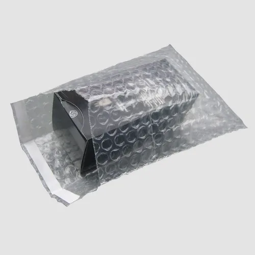 Vista 3 de Generic Bolsa de embalaje autosellante de burbujas transparentes lisa en ambos lados 4 "x 6"+1" - 100 PCS