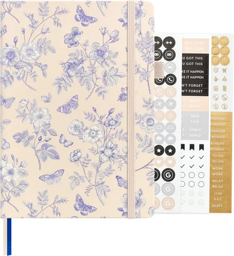 Vista 99 de ⩓ Per Se Cuaderno de Diario con Líneas (3 Paquetes), 160 Páginas Papel Grueso 100GSM, A5 Tapa Dura Cuadernos con Rayas Universitarias para Escribir