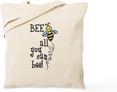 Vista 14 de CafePress The Beekeeper Tote Bag - Bolsa reutilizable de lona beige natural