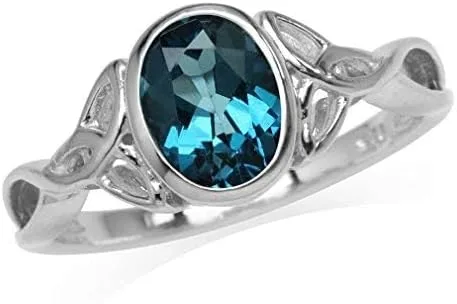 Vista 2 de Silvershake Triquetra Trinity - Anillo de plata de ley 925 con diseño de nudo celta