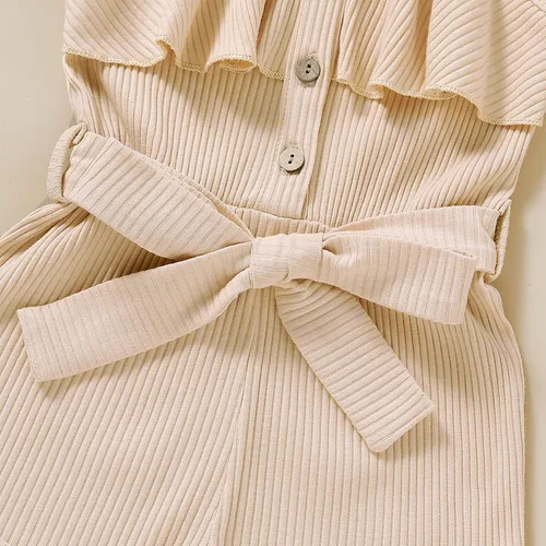 Vista 5 de ZFZDRen Ropa de verano para niñas pequeñas, conjunto corto de una pieza, sin mangas para niños y niñas