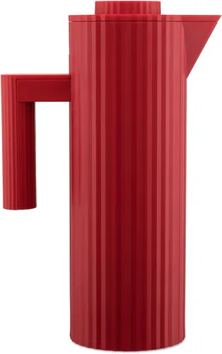 Vista 7 de Alessi Plissé MDL12 B - Jarra termoaislada en resina termoplástica con doble pared de vidrio térmico en el interior, color negro