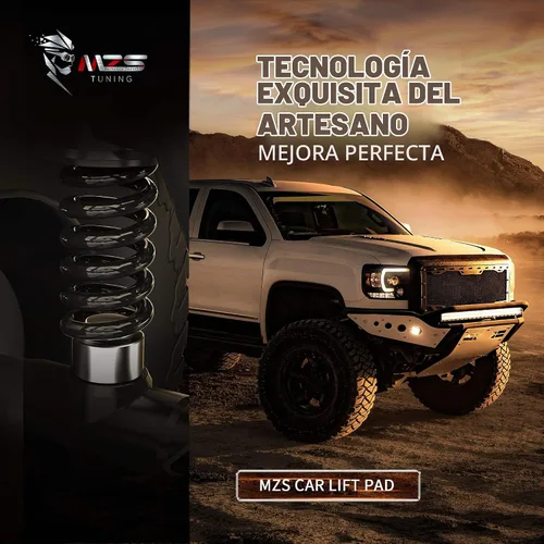 Vista 2 de Kit de Nivelación MZS 3.81 cm de Elevación para la Parte Trasera con Espaciadores de Resorte Compatible con Ram 1500 2009-2026/Tahoe