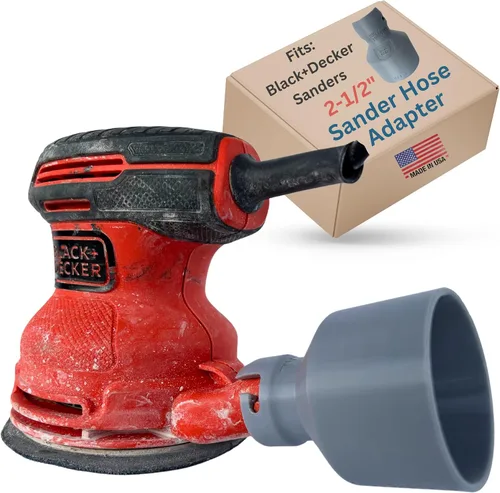 Vista 8 de Adaptador de manguera de vacío compatible con BLACK+DECKER lijadora de órbita aleatoria de 5 pulgadas BDERO100 BDERO600 BDERO200AEV BDEQS300