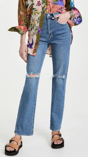 Vista 2 de Pistola Denim Jeans Cassie de tiro alto para mujer