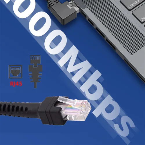 Vista 8 de RJ45 Cat6 8P8C UTP macho a macho Estiramiento en espiral Cable LAN Ethernet Red Patch Cord 78.7 in