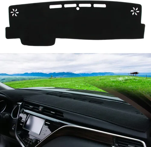 Vista 34 de Cubierta de salpicadero para salpicadero, alfombra personalizada para Toyota RAV4 2013 2014 2015 2016 2017 2018 Accesorios antideslizante protector