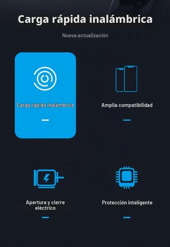 Vista 5 de Cargador inalámbrico para automóvil, SUPERLIT 15 W Qi de carga rápida con sujeción automática, soporte de teléfono resistente para ventilación