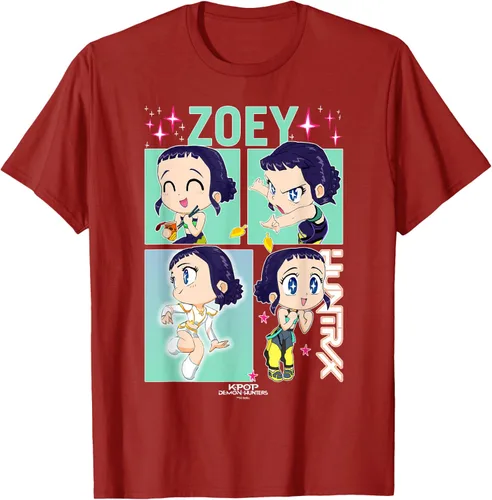 Vista 26 de Kpop Demon Hunters Zoey Camiseta Oficialmente Autorizada