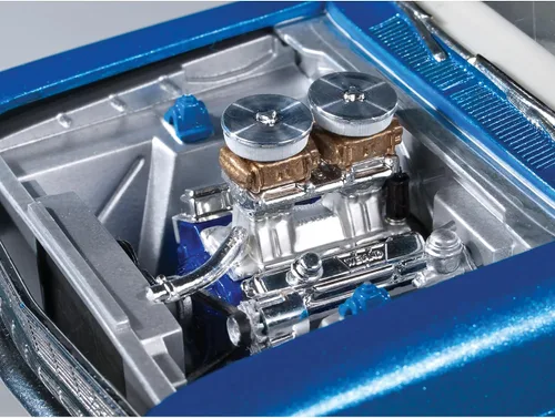 Vista 4 de Kit de modelo AMT636R Skill 2 Chevrolet Nova Pro Street 1966, escala 1/25