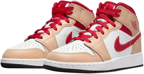 Vista 3 de Big Kid's Jordan 1 Mid WhiteArctic Orange-Black (554725 133)