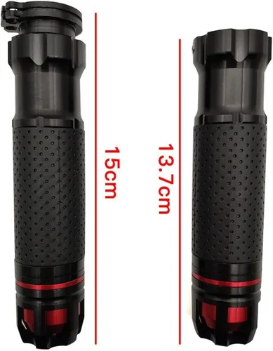 Vista 2 de Agarres para manillar de motocicleta de 7/8 pulgadas, 0.866 in, extremos para manillar de motocicleta Yamaha MT125 MT01 MT03 MT25 YBR 125 YZF R15