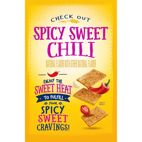 Vista 11 de Wheat Thins Snacks picantes de chile dulce, galletas de trigo integral, galletas de aperitivos, 8.5 onzas