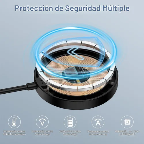 Vista 6 de Cargador inalámbrico magnético Samsung de 15 W para Galaxy S26 Ultra S25 Almohadilla de cargador inalámbrico