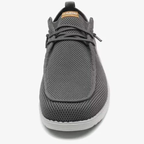 Vista 4 de 1TAZERO Zapatos casuales para hombre con plantillas de soporte de arco, mocasines para fascitis plantar
