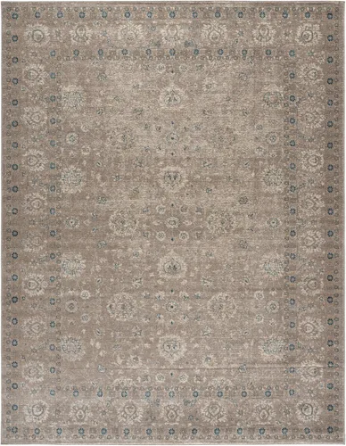 Vista 12 de Safavieh Sofia Collection SOF330B, tapete clásico color gris claro y beige, Polipropileno