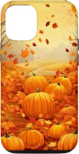 Vista 28 de Autumn Falling Leaves Pumpkin Spice Harvest Happy Autumn Case for iPhone 17