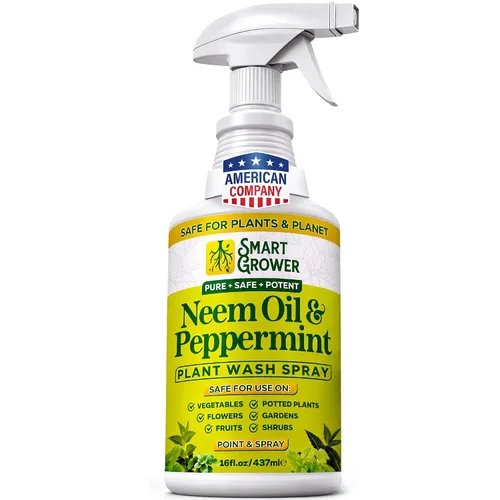 Vista 9 de Aerosol de aceite de neem para plantas con aceite de menta, para plantas de interior y exterior, jardines y plantas de interior, recambio