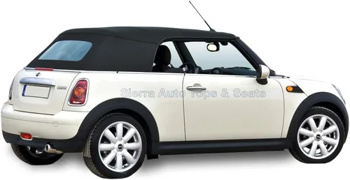 Vista 6 de Sierra Auto Tops Convertible Top Reemplazo para Mini Cooper 2004-2008, lona de sarga, negro