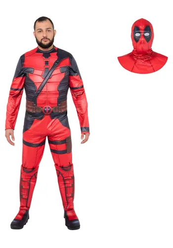 Vista 3 de Disfraz de Deadpool 3 para Hombre Deadpool Multicolor