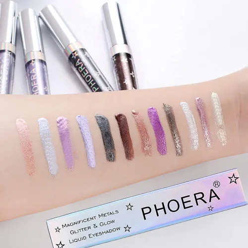 Vista 3 de Sombra de ojos con purpurina, maquillaje para ojos líquido, brillante, colores claros, lápiz en barra brillante, de larga duración, impermeable, A102