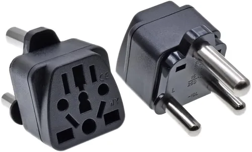 Vista 26 de Toptekits - Paquete de 2 adaptadores universales de enchufe de viaje, tipo B de EE. UU., convertidor de enchufe internacional a Estados Unidos Blanco