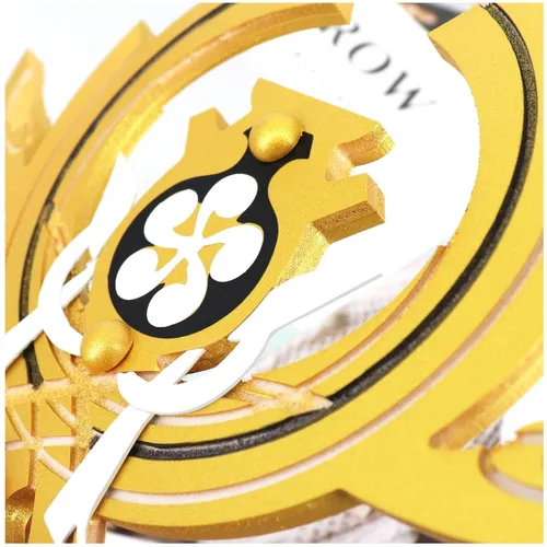 Vista 6 de DAZCOS Yae Miko - Juego de pinzas para el cabello, accesorios de disfraz de anime para Halloween (amarillo-G)