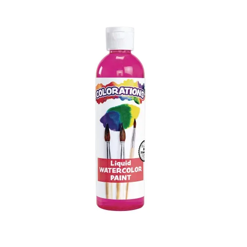 Vista 14 de Colorations Pintura líquida para acuarela sin parabenos, juego de 8 colores vibrantes, 8 onzas líquidas, no tóxica y fabricada en los Estados Unidos