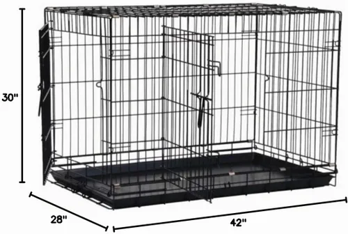 Vista 11 de Jaula grande con doble abertura Precision Pet, negra, Negro
