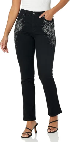 Vista 18 de Gloria Vanderbilt Women's Amanda Corduroy Slim High Rise Pant Regular Negro